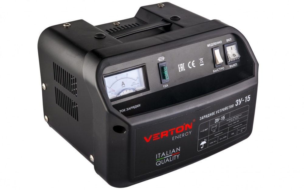 Зарядное устройство VERTON Energy ЗУ-15 (150Вт, 12В, 20-120 Ач)